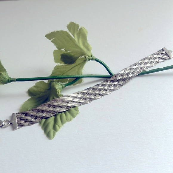 Jewelry - Sterling Silver 9 strand Herringbone Bracelet.